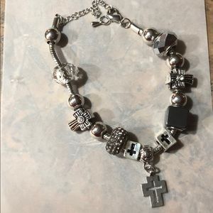 Silver Charm Bracelet - great First Communion gift